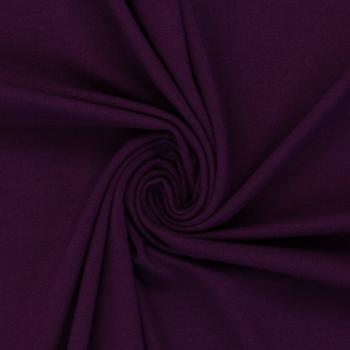 Swafing Vanessa HW25/26 Baumwoll Jersey Uni Aubergine 938